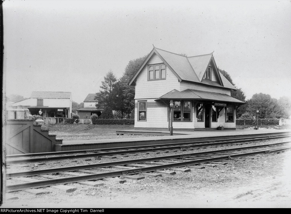 Old photo of station & area.